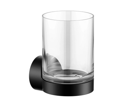Стакан подвесной хрустальный Keuco REVA 12850379000 Черный матовый 
