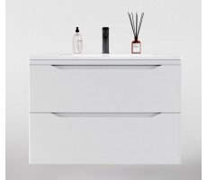 Тумба подвесная Style Line Марелла 80 (2 ящ.) Люкс антискрейтч белый матовый, PLUS СС-00002410 Тумба подвесная Style Line Марелла 80 (2 ящ.) Люкс антискрейтч белый матовый, PLUS СС-00002410