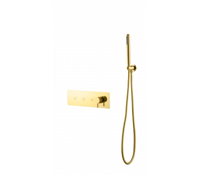 Смеситель FUSION с ручным душем GOLD Boheme 130-SYS-G золото