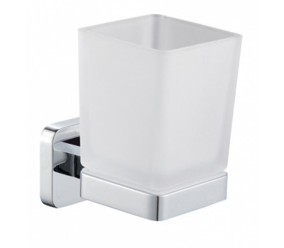 Стакан для зубных щеток с держателем WONZON & WOGHAND, Хром WW-6621  Стакан для зубных щеток с держателем WONZON & WOGHAND, Хром WW-6621
