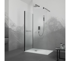 Душевой уголок 120x90 RGW Walk In 351005129-14 Черный матовый Душевой уголок 120x90 RGW Walk In 351005129-14 Черный матовый