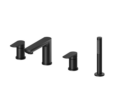 Смеситель для ванны Newform Haka 72082C.01.093 Черный матовый 