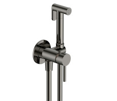 Комплект: cмеситель с гигиеническим душем AQUAme Siena AQM6217GM Металл 