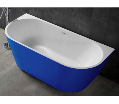 Акриловая ванна пристенная 170х80 ABBER AB9216-1.7DB синий
