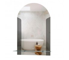 Зеркало MIXLINE "Муза" 390*580 ШВ с полкой 552616  