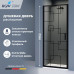 Душевая дверь из стекла, распашная с системой Pull&Slide в нишу RGW SV-05B - черная 1000 70320510-194 Черный 