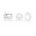 Комплект D&K DS1021617 (Унитаз подвесной безободковый DT1026016, Инсталляция DI8050127, Клавиша смыва DB1499002, матовый хром)