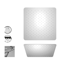 Верхний душ PAINI 250 мм, квадратный, ультратонкий, хром (CR) 50CR759UPQ25E 