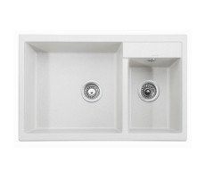 Кухонная мойка KAISER KG2M-8050 гранит KG2M-8050-W белый Кухонная мойка KAISER KG2M-8050 гранит KG2M-8050-W белый