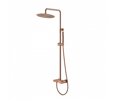 Стойка для душа STICK COPPER BRUSHED DIAMOND Boheme 128-CB брашированная медь 