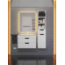 Тумба под раковину для ванной подвесная Uperwood Modul 61х44,4х55 см, белая/графит 2930205354 