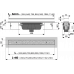 Душевой лоток Alcadrain APZ1011-750M с порогами для перфорированной решетки, с вертикальным стоком 