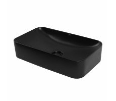 Раковина накладная ABBER Rechteck AC2204MB черная матовая 