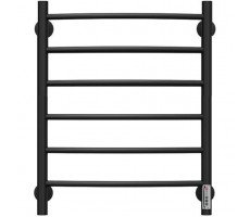 Полотенцесушитель Terminus Электро Классик П6 450х600 (new диммер), RAL9005 черный матовый 