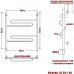 Полотенцесушитель Электрический Ника CURVE ЛZ 60/60 левый тэн хром 