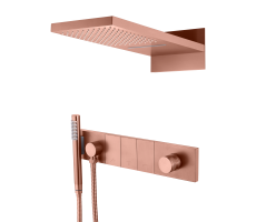 Встроенная душевая система ZODIAC, трехпозиционная COPPER BRUSHED Boheme 132-CB брашированная медь Встроенная душевая система ZODIAC, трехпозиционная COPPER BRUSHED Boheme 132-CB брашированная медь
