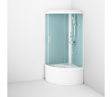 Душевая кабина 90x90 см, без гидромассажа AM.PM X-Joy W88C-401A-090WT Стекло прозрачное; профиль белый 