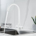 Смеситель для кухни с подключением фильтра воды Raffine F108C, белый