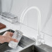 Смеситель для кухни с подключением фильтра воды Raffine F108C, белый