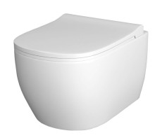 Унитаз подвесной Turavit RONDO безободковый, с тонким сиденьем микролифт Унитаз подвесной Turavit RONDO безободковый, с тонким сиденьем микролифт