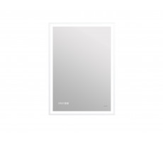 Зеркало Cersanit LED 080 design pro 60x85 с подсветкой часы с антизапотеванием прямоугольное KN-LU  
