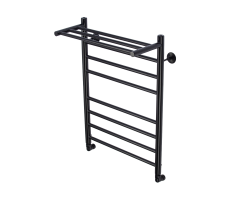 Полотенцесушитель водяной Comfysan Luce W-8 80/50 с полкой, черный Полотенцесушитель водяной Comfysan Luce W-8 80/50 с полкой, черный