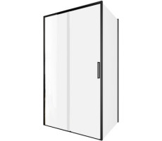 Душевой уголок Aquanet Pleasure Evo 110x100 AE65-110x100-BT профиль черный, прозрачное стекло 