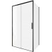 Душевой уголок Aquanet Pleasure Evo 110x100 AE65-110x100-BT профиль черный, прозрачное стекло 