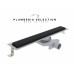 Душевой трап PLUMBERIA SELECTION PST IN-TILE PST60NO, черный матовый 
