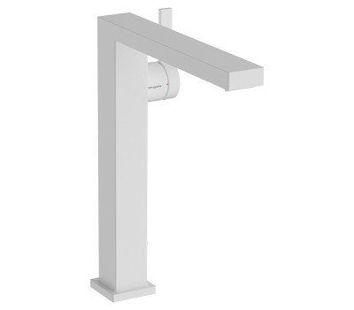 Смеситель для раковины Hansgrohe Tecturis E 73070700 белый матовый 