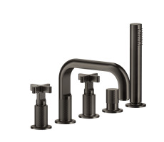 Смеситель для ванны GESSI Inciso 58140#299 Черный матовый 