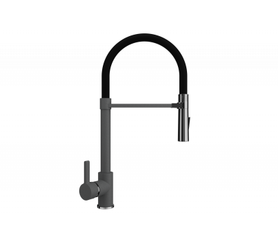 Смеситель для кухни Ulgran Classic темно-серый U-024-309 