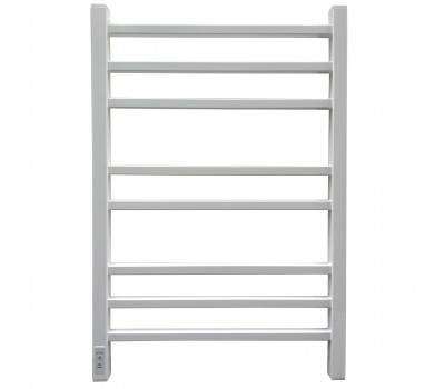 Полотенцесушитель электрический GROIS Alex GR-102 500/800 П8 RAL9016 белый матовый диммер слева