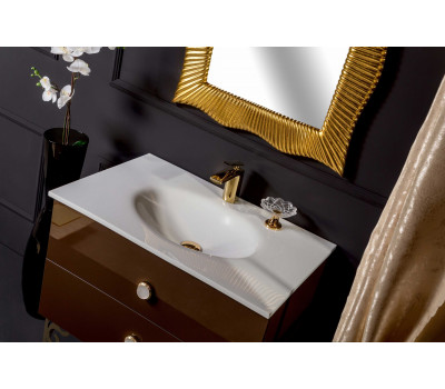 Тумба Armadi Art NeoArt 100см DARK BROWN (керамика моноблок) 830-100-DB 