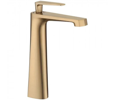 Смеситель для раковины высокий Grocenberg GB3025MG, матовое золото 