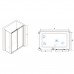 Душевой уголок 110x80 RGW Classic 320948118-011 Хром 