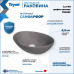 Раковина Teymi Lori 40 накладная, Графит Матовая T50493 