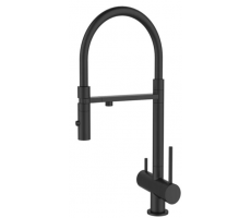 Смеситель для кухонной мойки DQ с фильтром черный DA1462505Black 