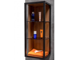 Пенал Armadi Art LOFT низкий dark wood, полки стекло 895-D 