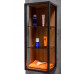 Пенал Armadi Art LOFT низкий dark wood, полки стекло 895-D 