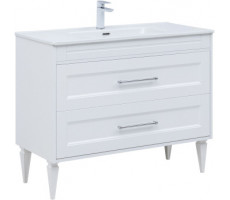 Тумба под раковину Aquanet Бостон New 100 белый сатин 00306369 Тумба под раковину Aquanet Бостон New 100 белый сатин 00306369