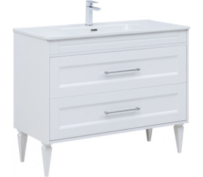Тумба под раковину Aquanet Бостон New 100 белый сатин 00306369 Тумба под раковину Aquanet Бостон New 100 белый сатин 00306369