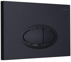 Кнопка смыва LOGAN OVAL двойная, Black Mattе 297676 