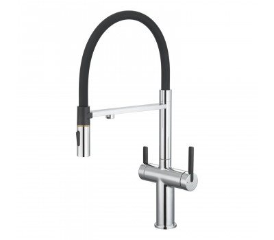 Смеситель для кухни с подключением фильтра для воды Rose R458, хром