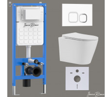 Комплект 3в1 IBERICA BLANCA инсталляция SILENCIO, унитаз BURGOS ALTO белый, кнопка смыва ESTI-Q белый глянцевый (IB001.BRA.234.831) Комплект 3в1 IBERICA BLANCA инсталляция SILENCIO, унитаз BURGOS ALTO белый, кнопка смыва ESTI-Q белый глянцевый (IB001.BRA.234.831)