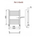 Полотенцесушитель водяной Ника ЛМ 2 60/50 с вентилями Хром 