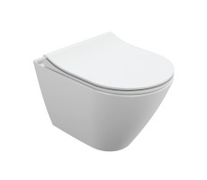 Подвесной унитаз Cersanit CITY SMART Clean On DPL EO slim LP 64822 белый 