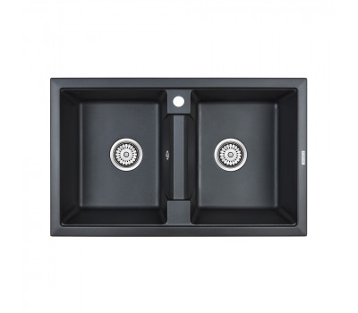 Мойка кварцевая ZWILLING PM238150-BLM, черный металлик, 810х500, Paulmark 