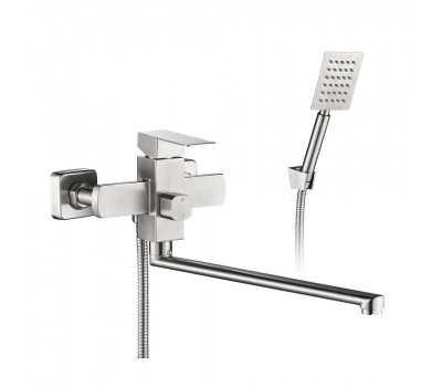 Смеситель для ванны WesnaArt KUBUS KUB13-320, сатин