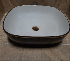 Умывальник CeramaLux D1302H134-1 черный 